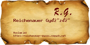 Reichenauer Győző névjegykártya